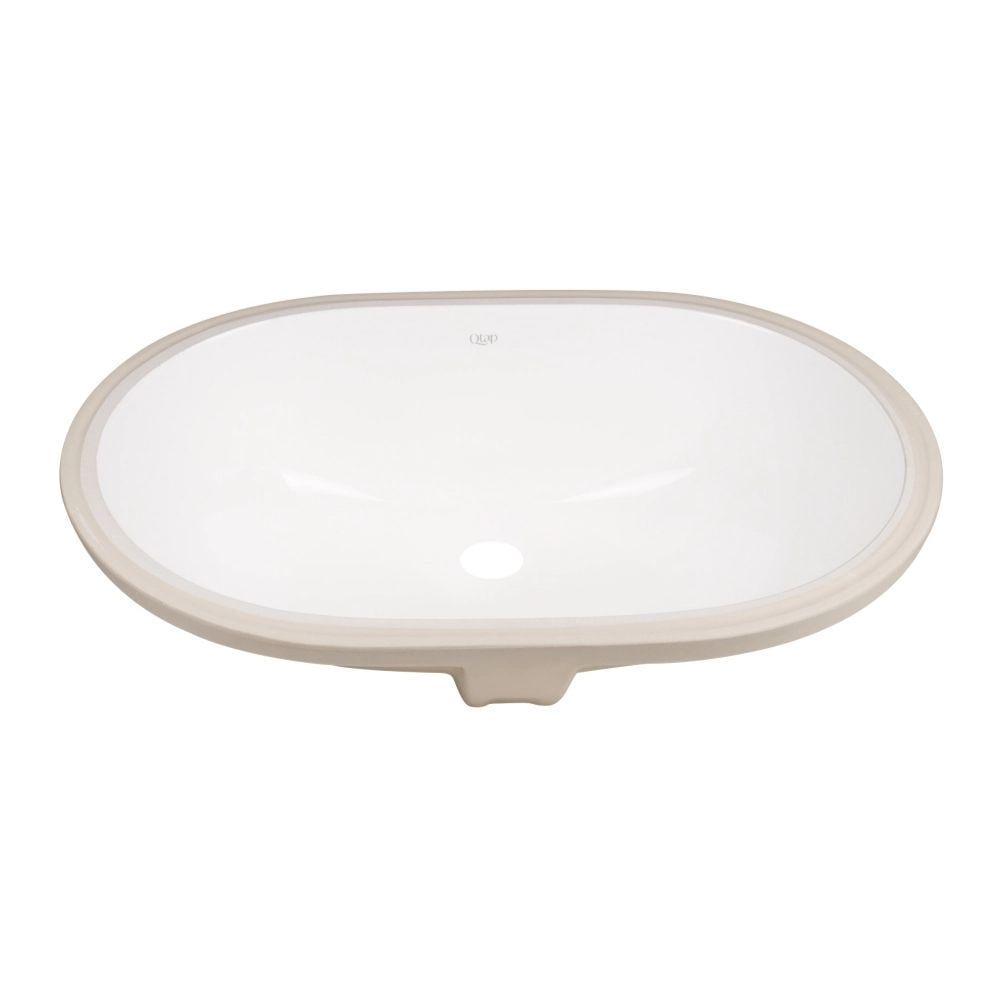 Раковина Qtap Stork врізна овальна 560x395x195 мм White/донний клапан PU02O - фото 3 Раковина Qtap Stork врізна овальна 560x395x195 мм White/донний клапан PU02O - фото 3