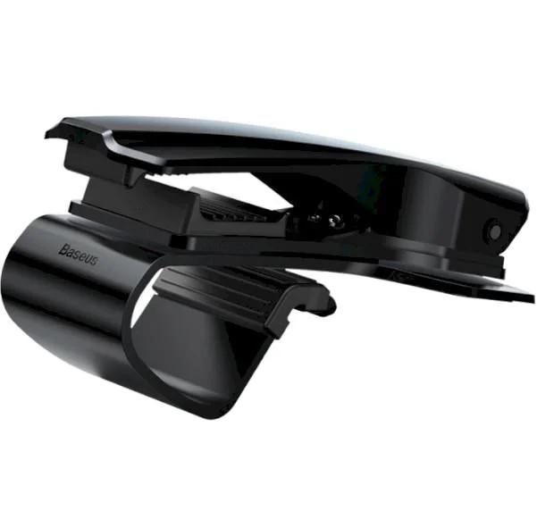 Тримач для телефону в авто BASEUS Mouth Car Mount на затиску Black (011325) - фото 4