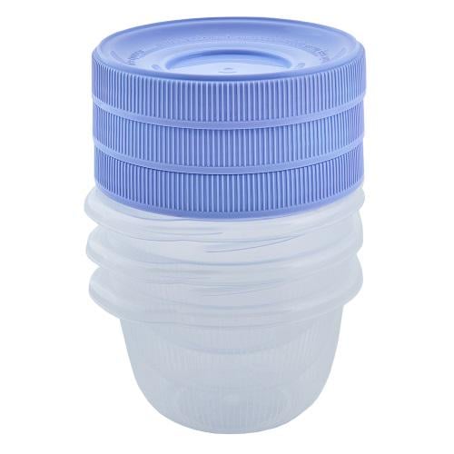 Набор контейнеров для продуктов Stenson Омега 0,285 л 3 шт. Сиреневый (169025)