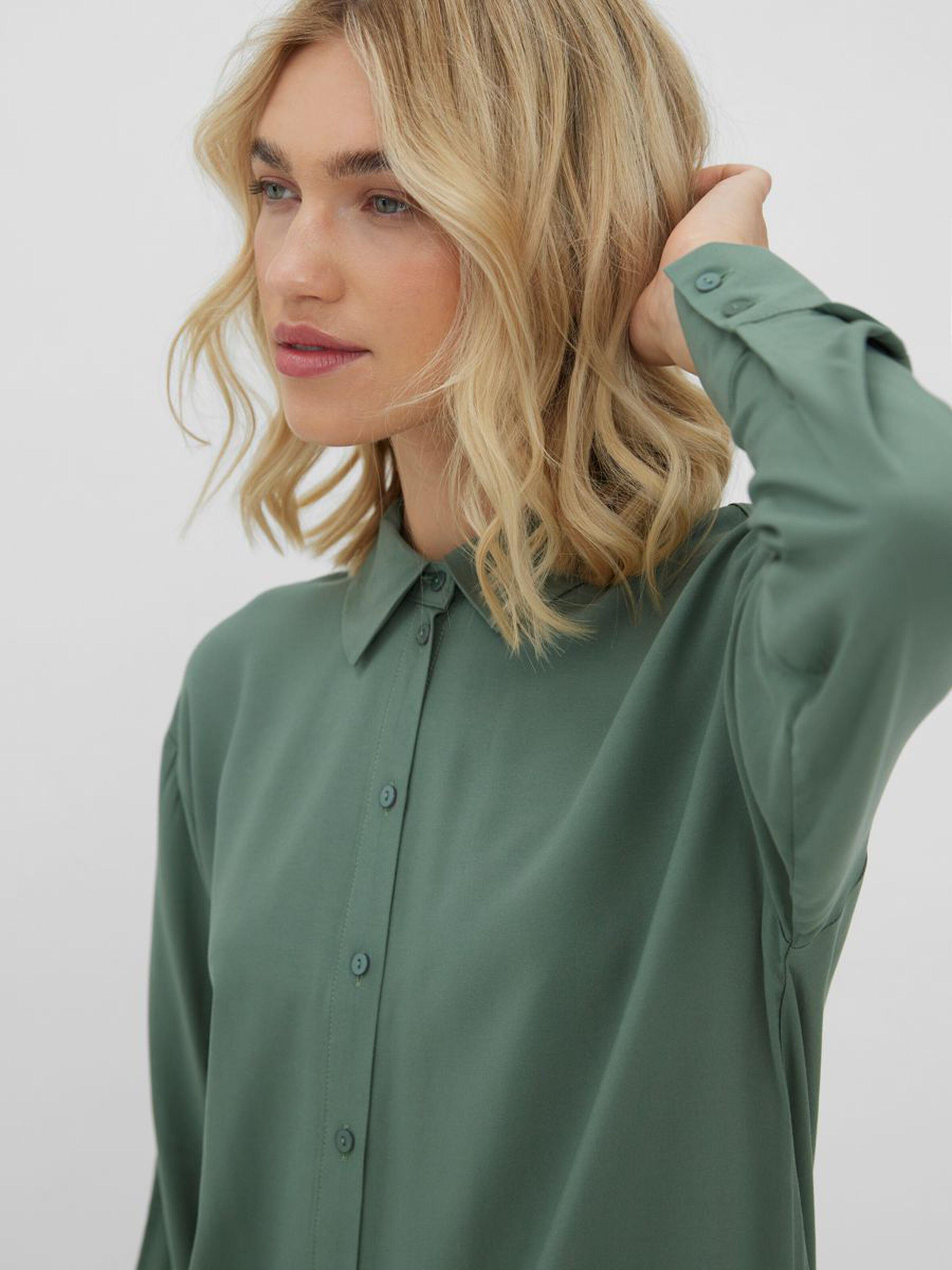 Сорочка жіноча Vero Moda 10260101 M Хакі - фото 4 Сорочка жіноча Vero Moda 10260101 M Хакі - фото 4