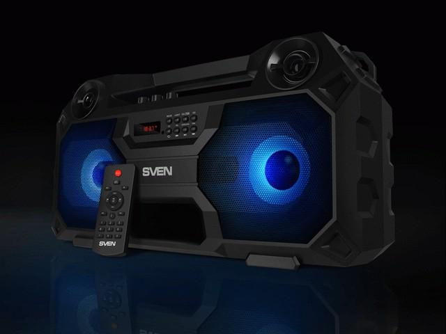 Акустическая система Sven PS-520 36 Вт Bluetooth/подсветка/караоке/FM Black - фото 9