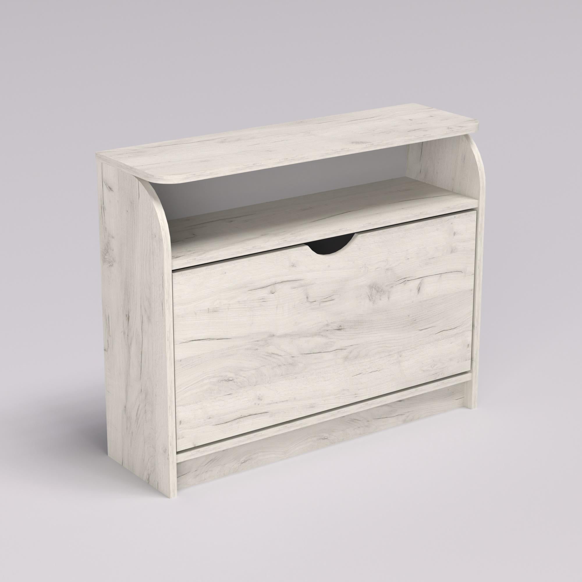 Тумба для взуття №3 800х250х650 мм Дуб Крафт Білий (22632)