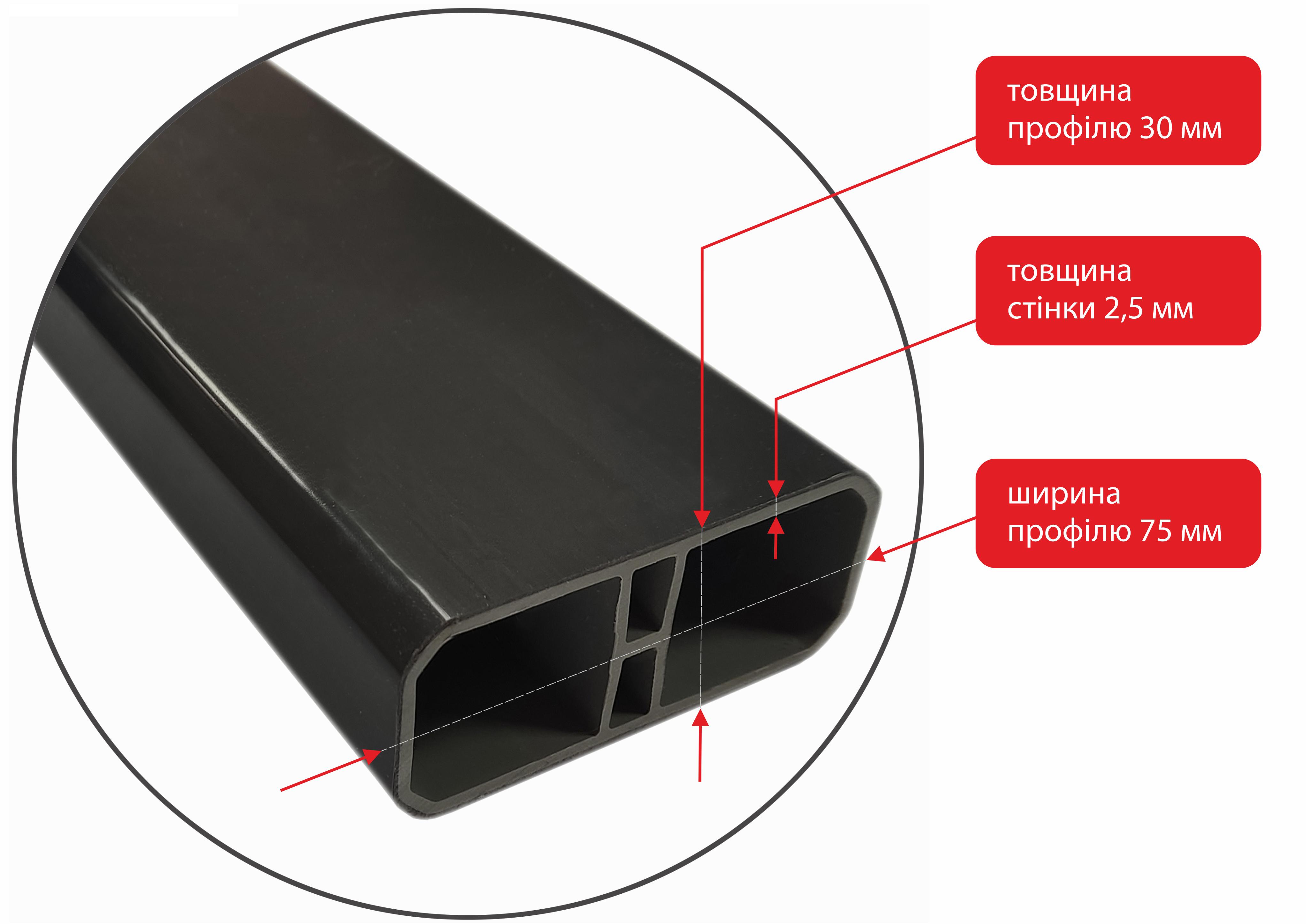 Профиль универсальный ПВХ 2 м Графитовый (12753517) - фото 2