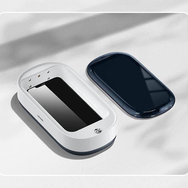 Стерилізатор-дезінфектор ультрафіолетовий Usams US-ZB151 портативний з функцією бездротової зарядки для смартфонів Білий (28822138) - фото 5
