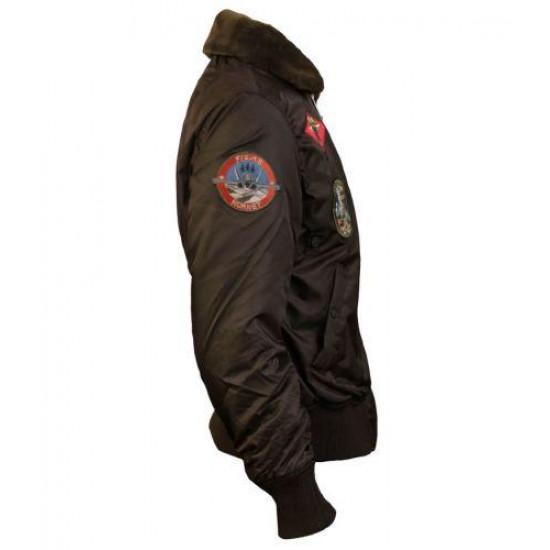 Бомбер Top Gun B-15 with patches 3XL Brown (TGJ1542PBR3XL) - фото 4