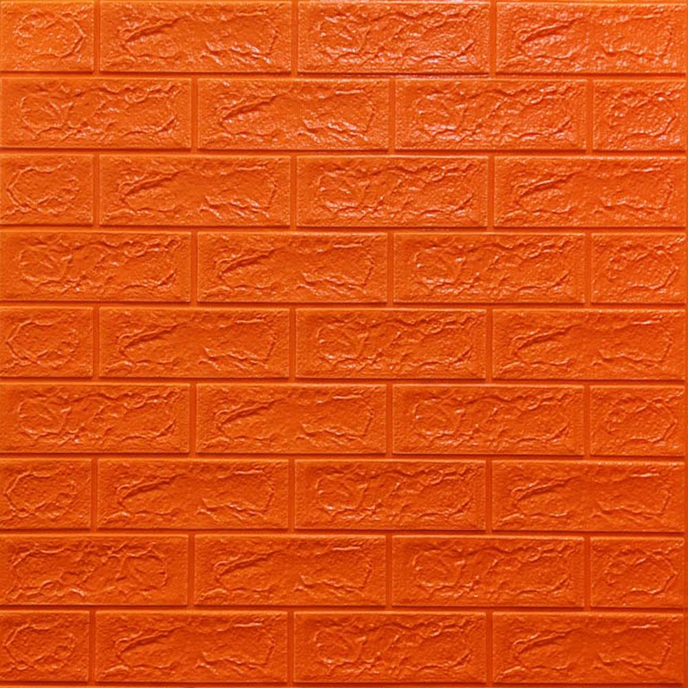 3D-панель самоклеющаяся Sticker Wall Оранжевый кирпич 700х770х5 мм (Панель-7-5мм)