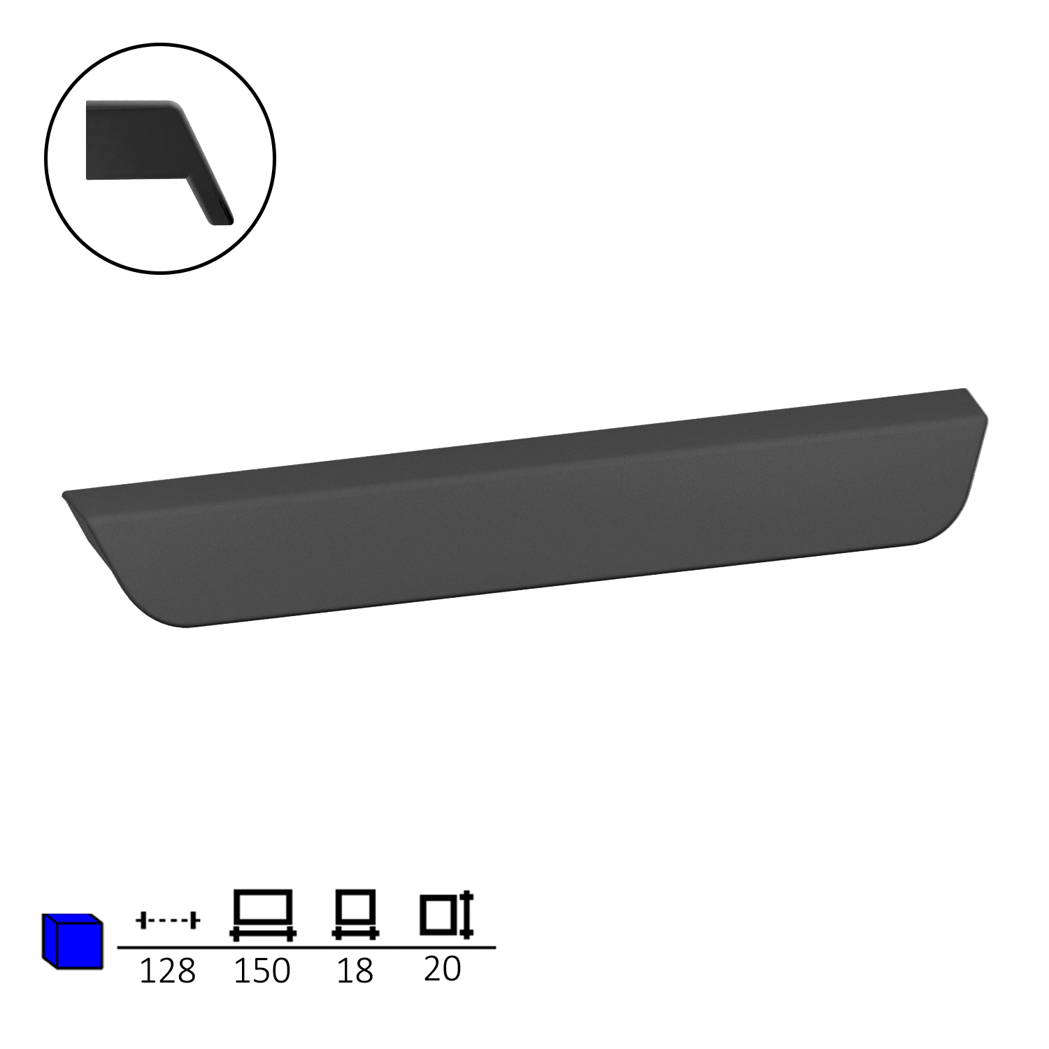 Тумба прикроватная FT-3 450х354х489 мм Белый/Бетон - фото 4