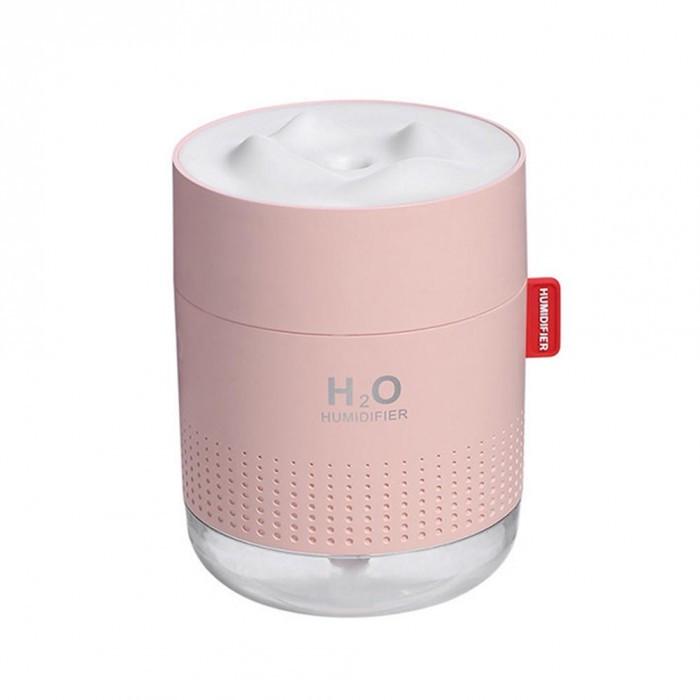 Зволожувач повітря H2O Humidifier ультразвуковий 500 мл Рожевий