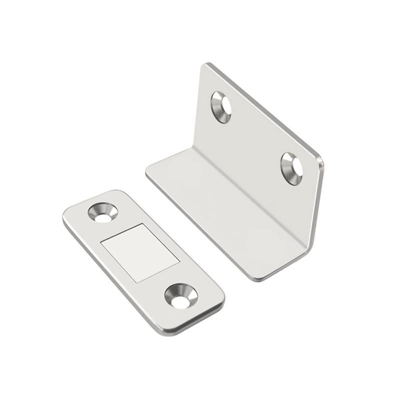 Замок-фиксатор мебельный магнитный для закрывания дверей/ящиков Серебристый (2743174713)