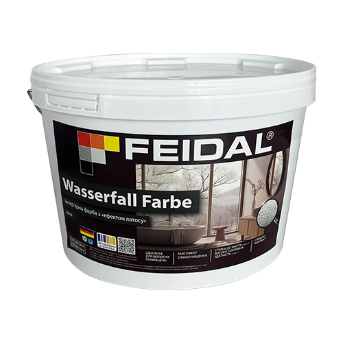 Краска интерьерная силиконовая глубокоматовая Feidal Wasserfall Farbe 5 л Белый (2966203147)