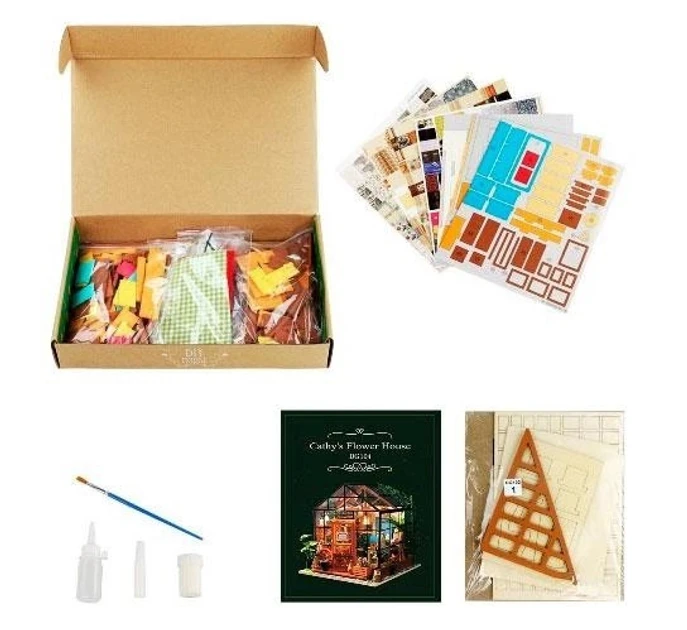 Конструктор румбокс 3D DIY DollHouse RoboTime Теплица (2509279481) - фото 8 Конструктор румбокс 3D DIY DollHouse RoboTime Теплица (2509279481) - фото 8