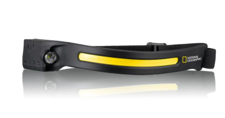 Фонарь налобный National Geographic ILUMINOS LED STRIPE 300 Lm + 90 Lm USB Rechargeable