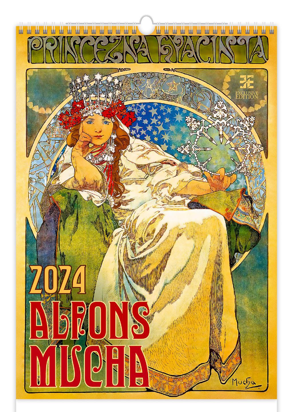 Календарь HELMA 2024 Alfons Mucha 33,4x48,5 см (N259-24)
