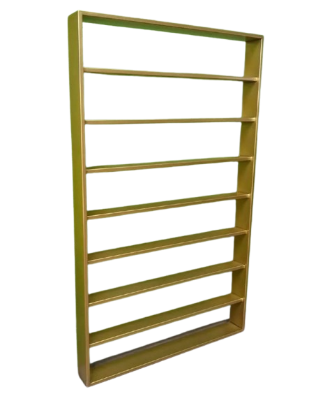 Полиця на стіну для лаків вертикальна Kompred OL120/2 560х60х890 мм Золотий