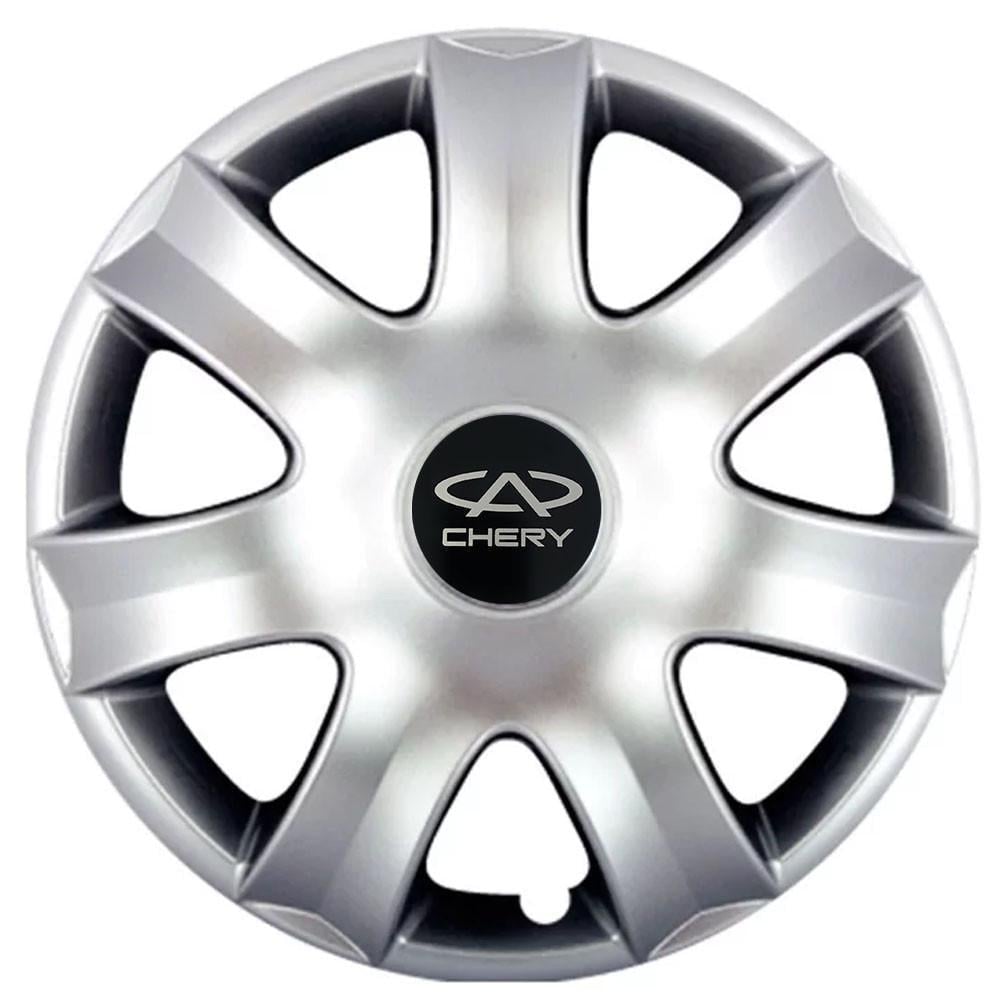 Колпаки SJS 223 с логотипом Chery 4 шт. R14 Серебряный (2654557262)