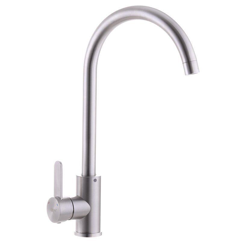 Смеситель для кухни Zerix SAS ZX3107 однорычажный Сатин (64868)