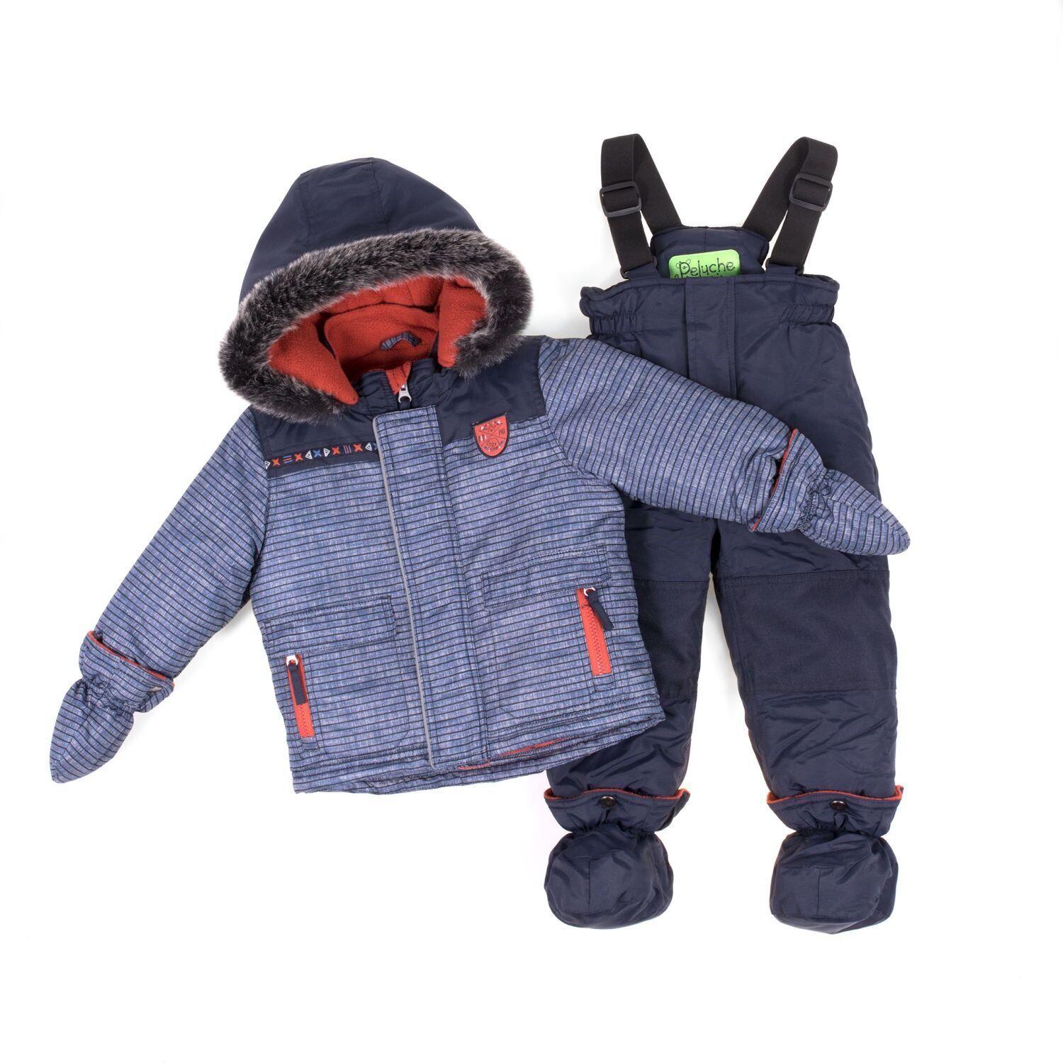 Дитячий зимовий комплект для хлопчика Peluche&Tartine F18M11BG 90-98 см Димчастий (F18M11BG-Heaven_Navy-2)