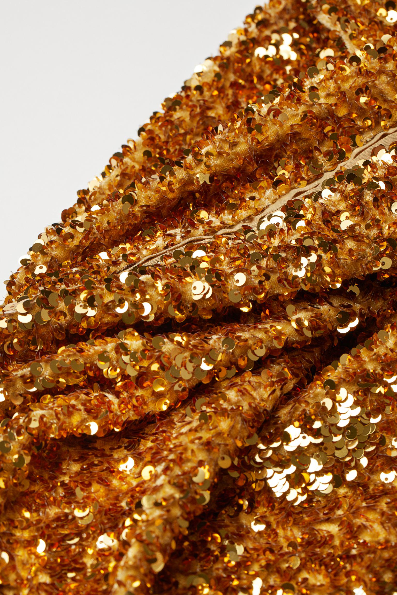 Юбка с пайетками р. 44 Золотистый (9272522sdm) - фото 2 Юбка с пайетками р. 44 Золотистый (9272522sdm) - фото 2