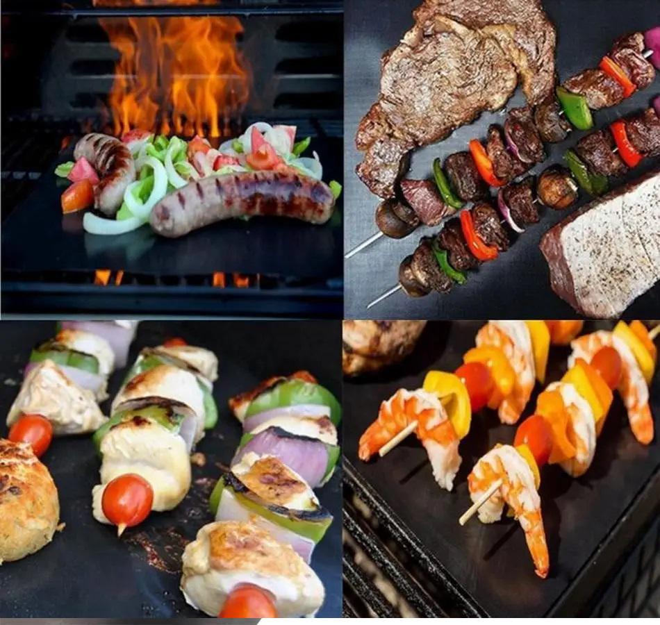 Коврик гриль BBQ Grill Mat антипригарный тефлоновый 33х40 см - фото 6