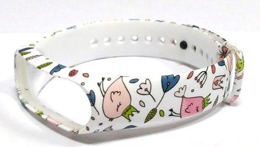 Ремешок для фитнес браслета Xiaomi Mi Band 3 4 Bird Crown