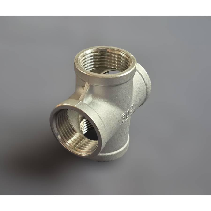 Крестовина DN25 ВР BSPP равнопроходная н/ж сталь AISI304 Class 150 1" (29510280) - фото 7 Крестовина DN25 ВР BSPP равнопроходная н/ж сталь AISI304 Class 150 1" (29510280) - фото 7