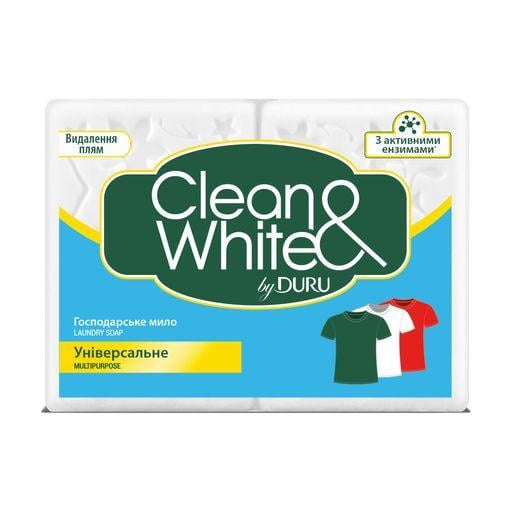 Господарське мило Duru Clean&White Універсальне 4х120г (521899) Господарське мило Duru Clean&White Універсальне 4х120г (521899)