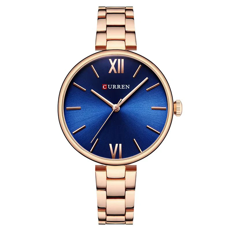 Наручний годинник Curren 9017 Rose Gold/Blue