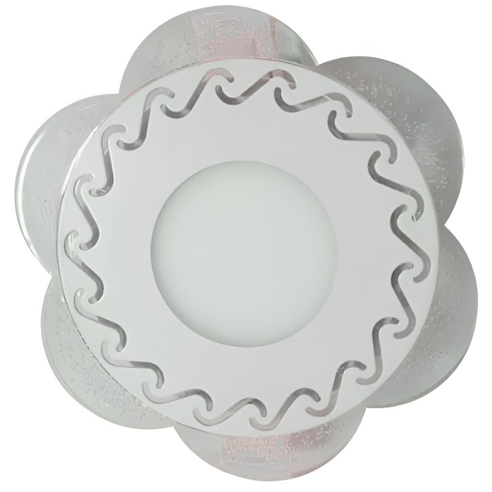 Панель LED Lemanso Тень 3W + 3W 350Lm 4500K с синей подсветкой (LM1017)