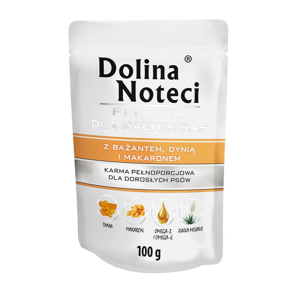 Блок влажного корма для собак мелких пород Dolina Noteci Premium с фазаном/тыквой и макаронами 10 шт. 1000 г (1736144839)