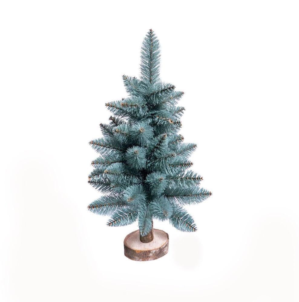 Штучна ялинка настільна Elegant на пеньочку 65 см Блакитний (310/65/B) - фото 1 Штучна ялинка настільна Elegant на пеньочку 65 см Блакитний (310/65/B) - фото 1