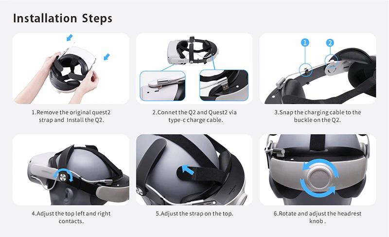 Мультиточечное крепление ремень с батареями для Oculus Quest 2 (ACS-MTKRBOQ2) - фото 11 Мультиточечное крепление ремень с батареями для Oculus Quest 2 (ACS-MTKRBOQ2) - фото 11