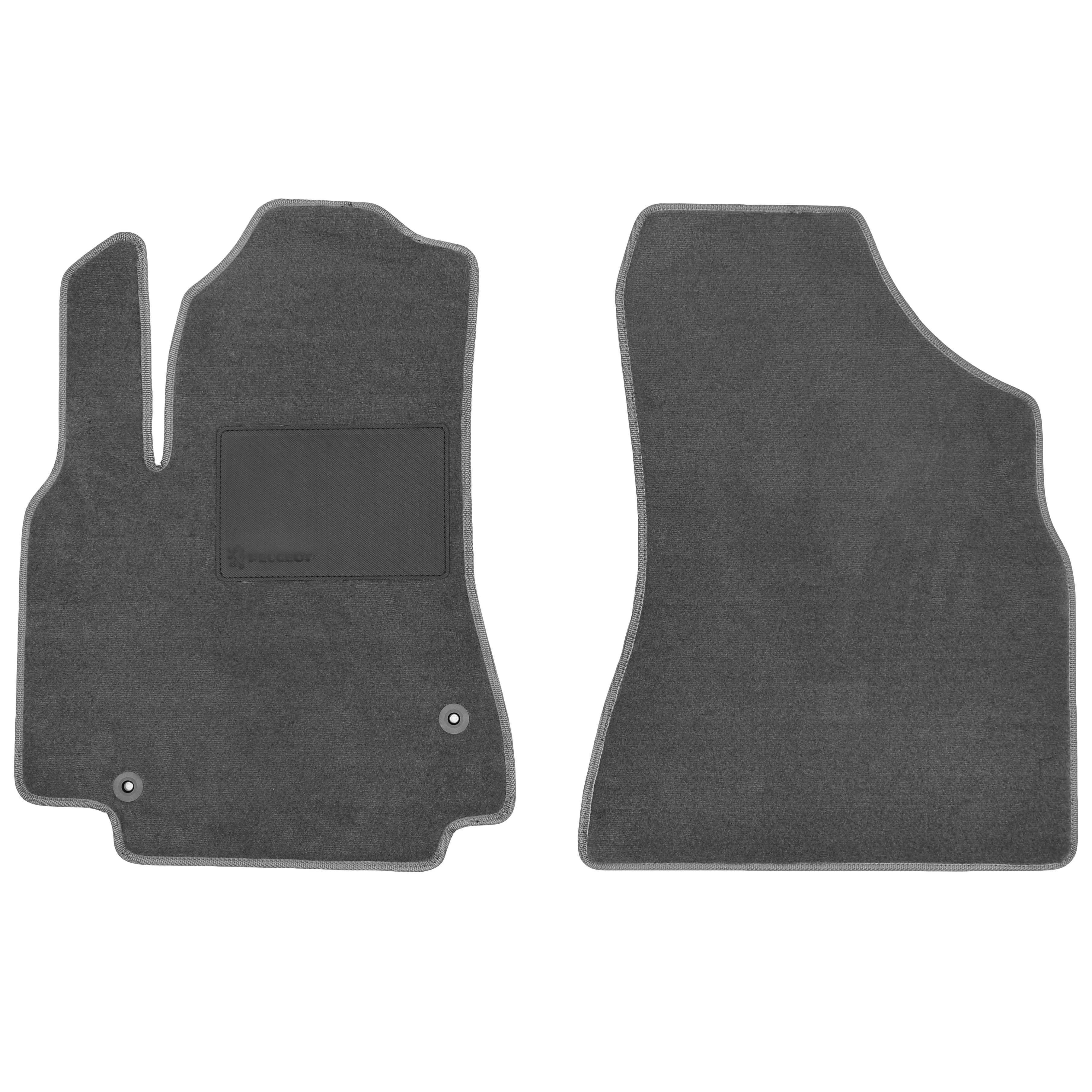 Коврики в салон передние для Peugeot Partner '08- текстильные Серый (169339)