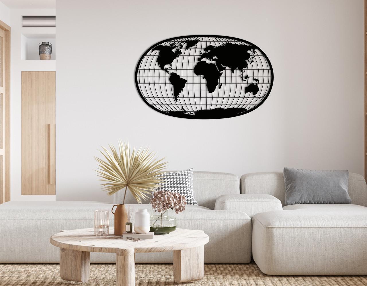 Декоративное панно на стену Upwood Decor EtsyVector 60х98,4 см Black (1563673571)