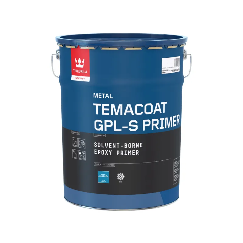 Грунтовка для металла двухкомпонентная эпоксидная TIKKURILA Temacoat GPL-S Primer TVH-База 2,2 л Грунтовка для металла двухкомпонентная эпоксидная TIKKURILA Temacoat GPL-S Primer TVH-База 2,2 л
