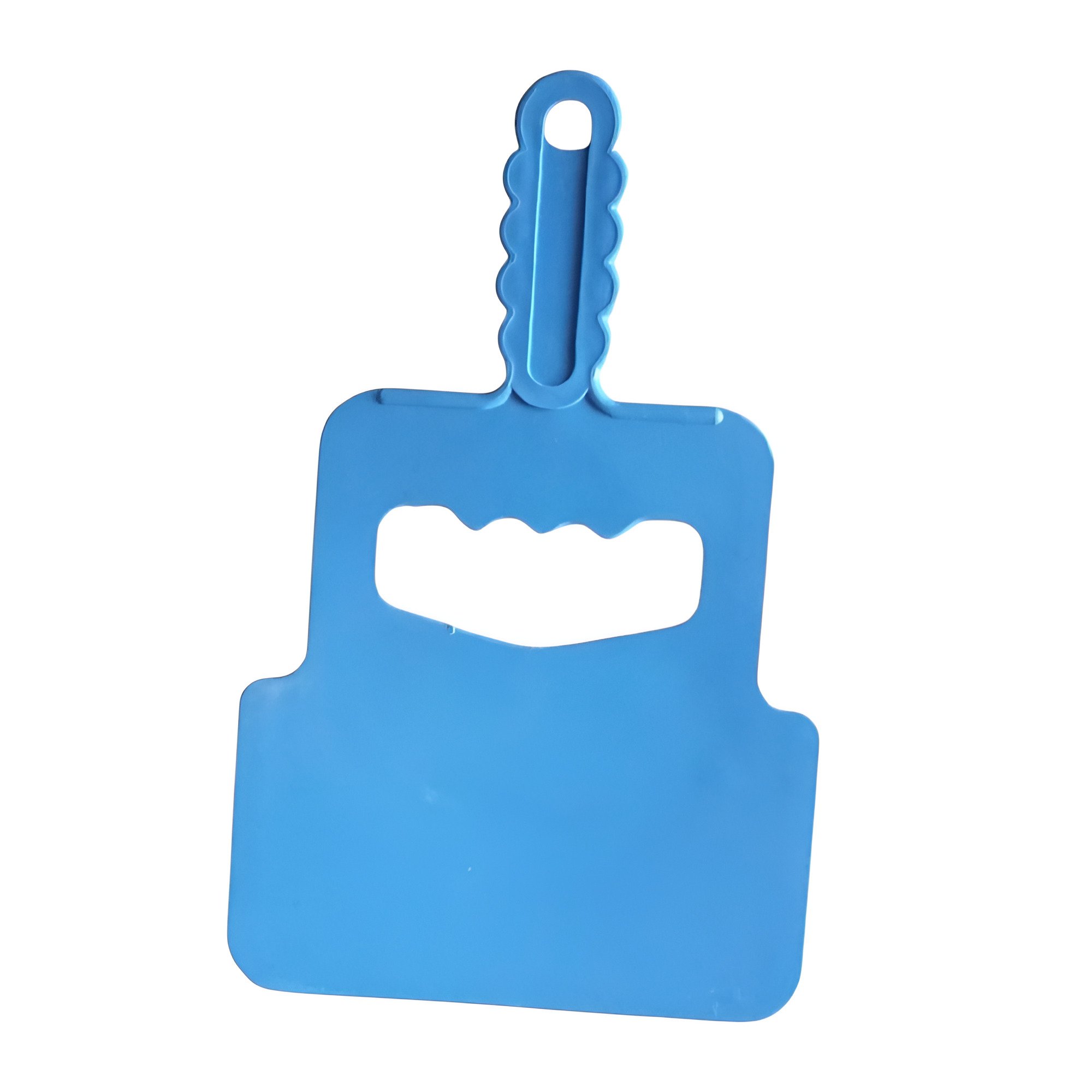 Опахало-віяло для мангалу пластиковий Stenson УК-В25 28х18 см Синій