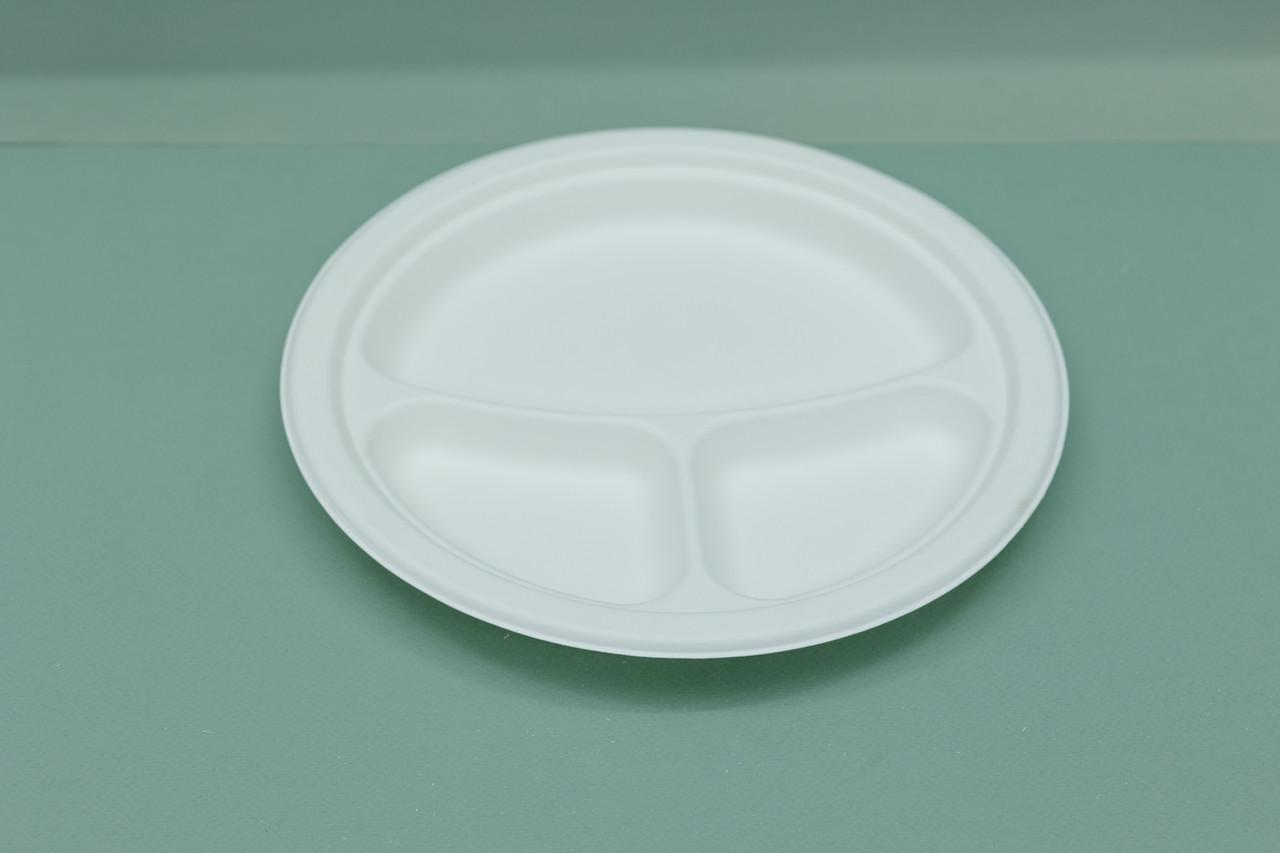 Тарелка одноразовая с 3 секциями 22,5 см 125 шт. - фото 3 Тарелка одноразовая с 3 секциями 22,5 см 125 шт. - фото 3