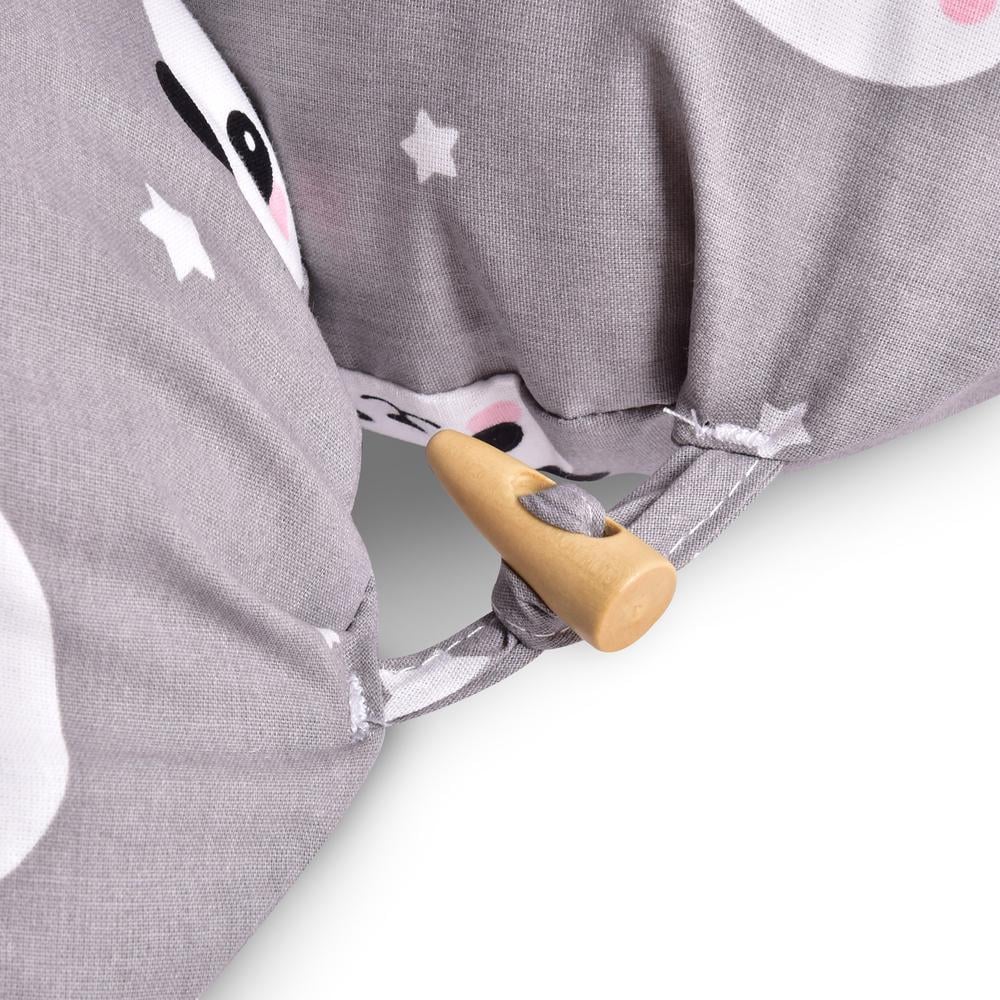 Подушка для кормления и для беременных Панда антиаллергенная с молнией 30х190 см Серый (26309) - фото 2 Подушка для кормления и для беременных Панда антиаллергенная с молнией 30х190 см Серый (26309) - фото 2