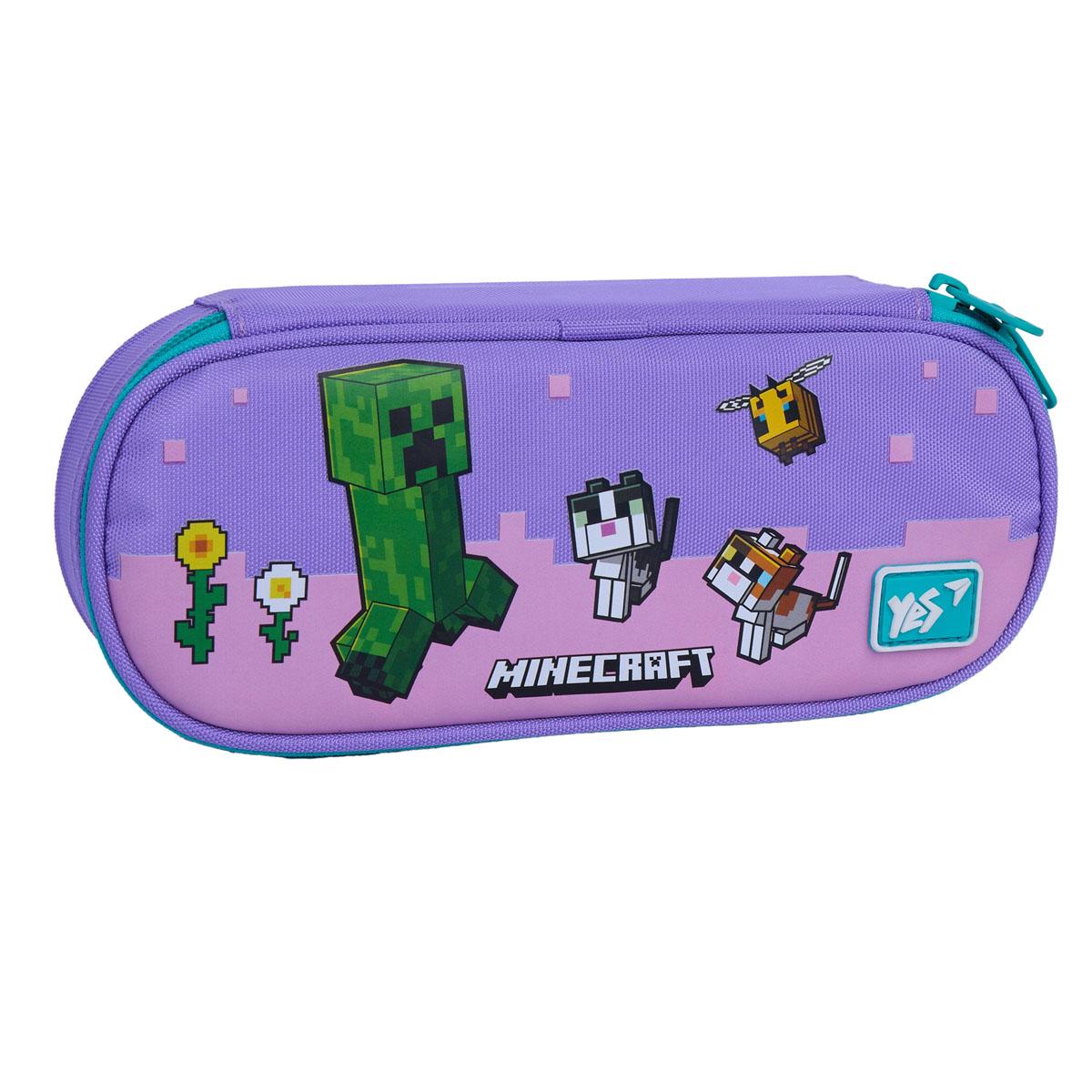 Пенал школьный мягкий YES PH-30 Minecraft Pinky (533704)