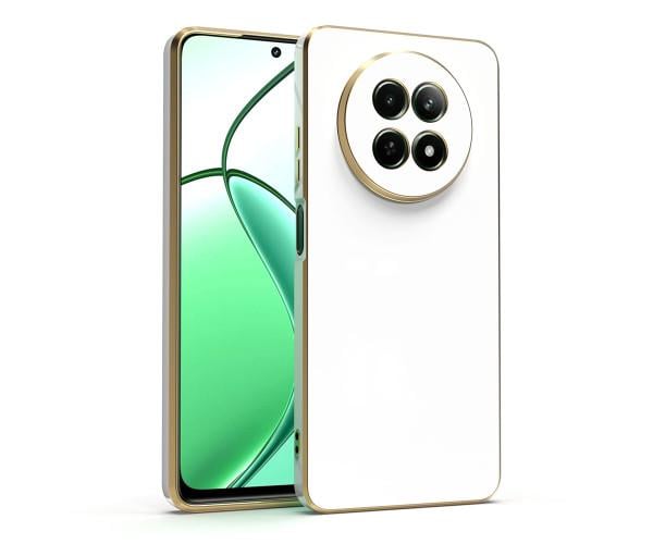 Чехол накладка Silicone Adds 6D для Realme 12 5G / 12X Белый Чехол накладка Silicone Adds 6D для Realme 12 5G / 12X Белый