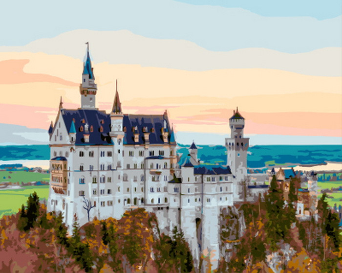 Картина по номерам Brushme Замок Нойшванштайн (GX9597)