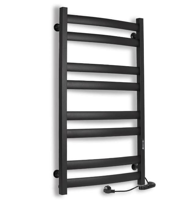 Полотенцесушитель Laris ЗЕБРА АТЛАНТ ЧКЧ8 500х900 мм Е подключение справа R3 Черный (00005763)