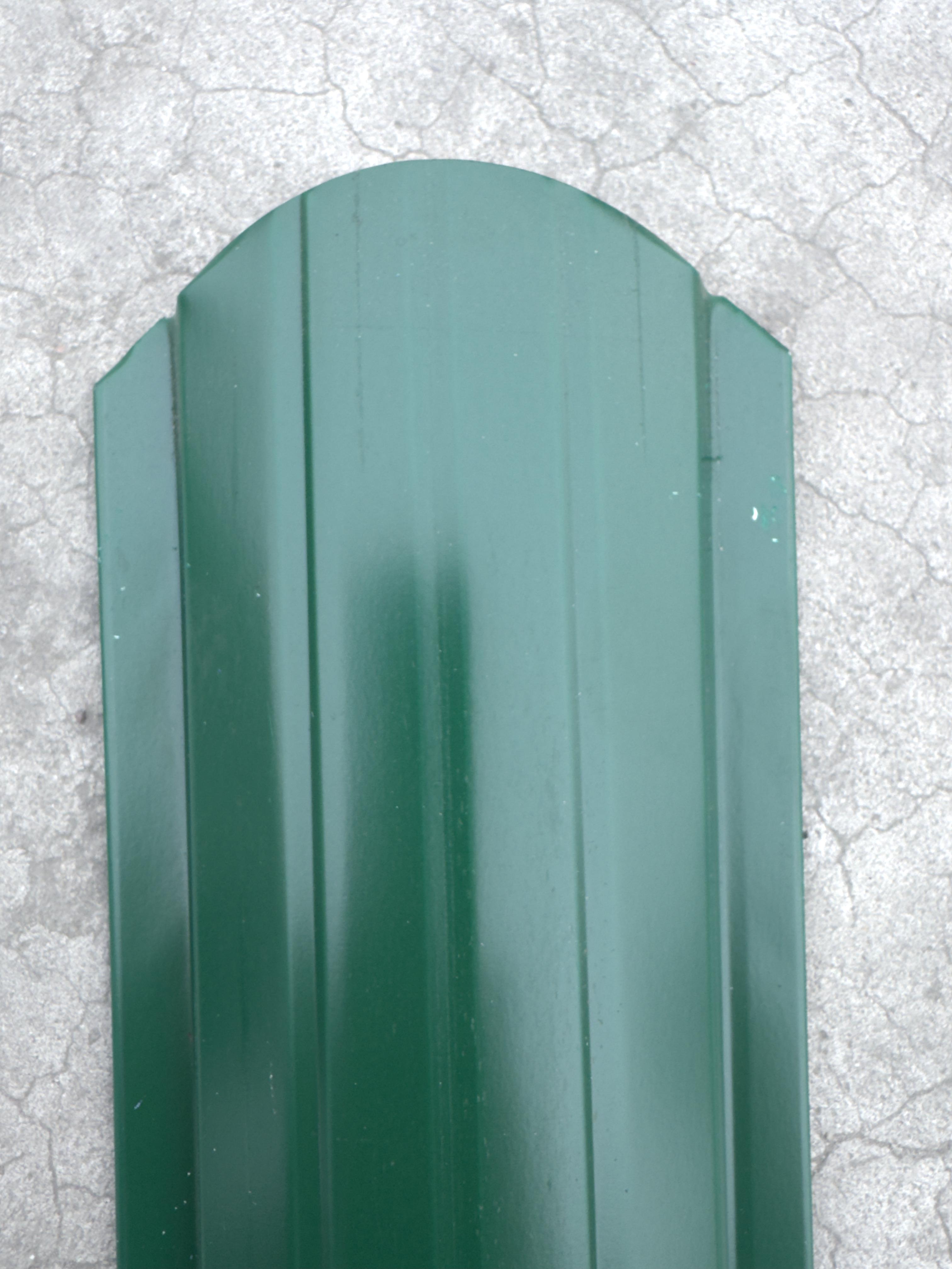 Євроштахетник напівкруглий Astra-company 1600х102х0,35 мм RAL 6005 Зелений мох