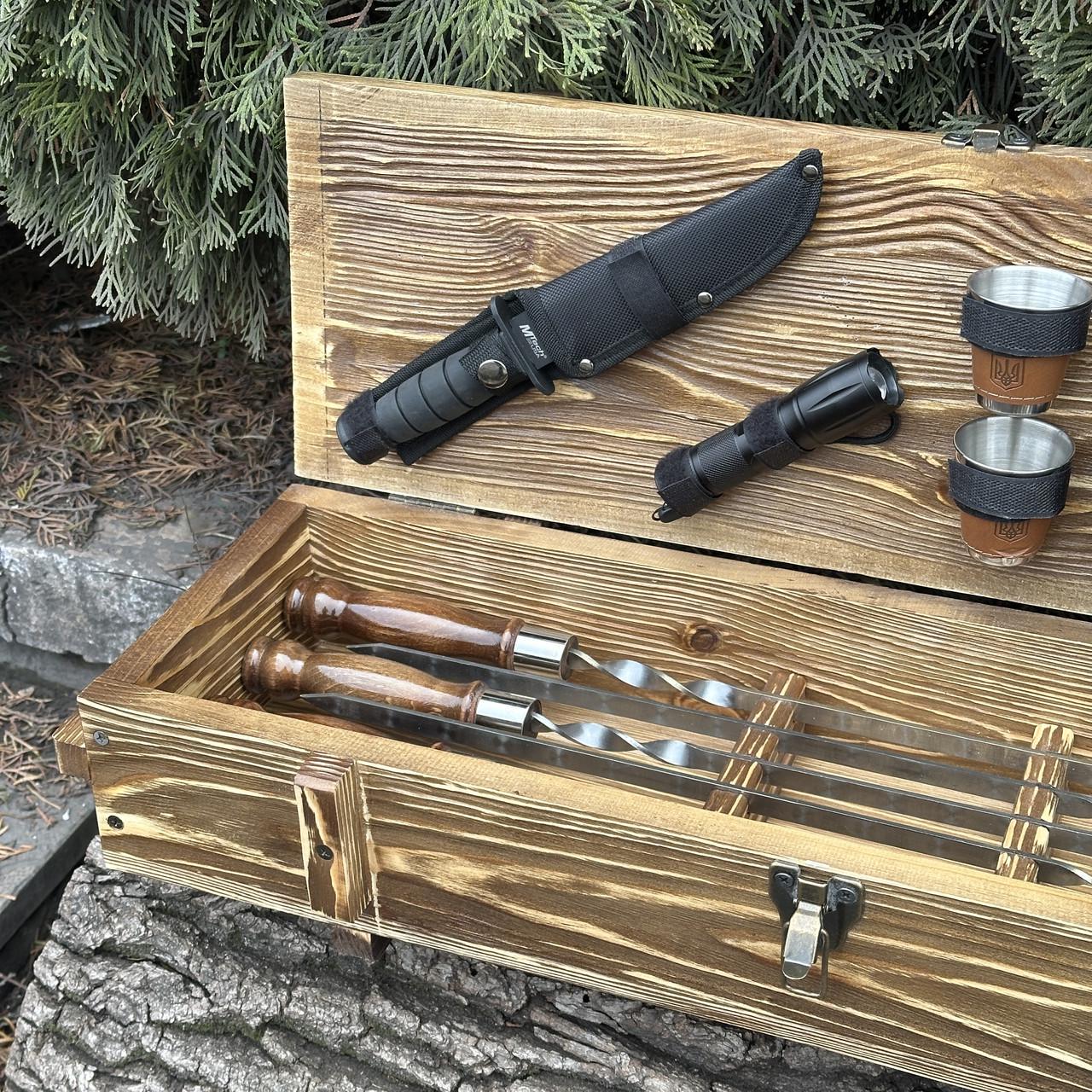 Набор подарочный для барбекю Mzavod Милитари Светло-коричневый (27728894) - фото 5 Набор подарочный для барбекю Mzavod Милитари Светло-коричневый (27728894) - фото 5