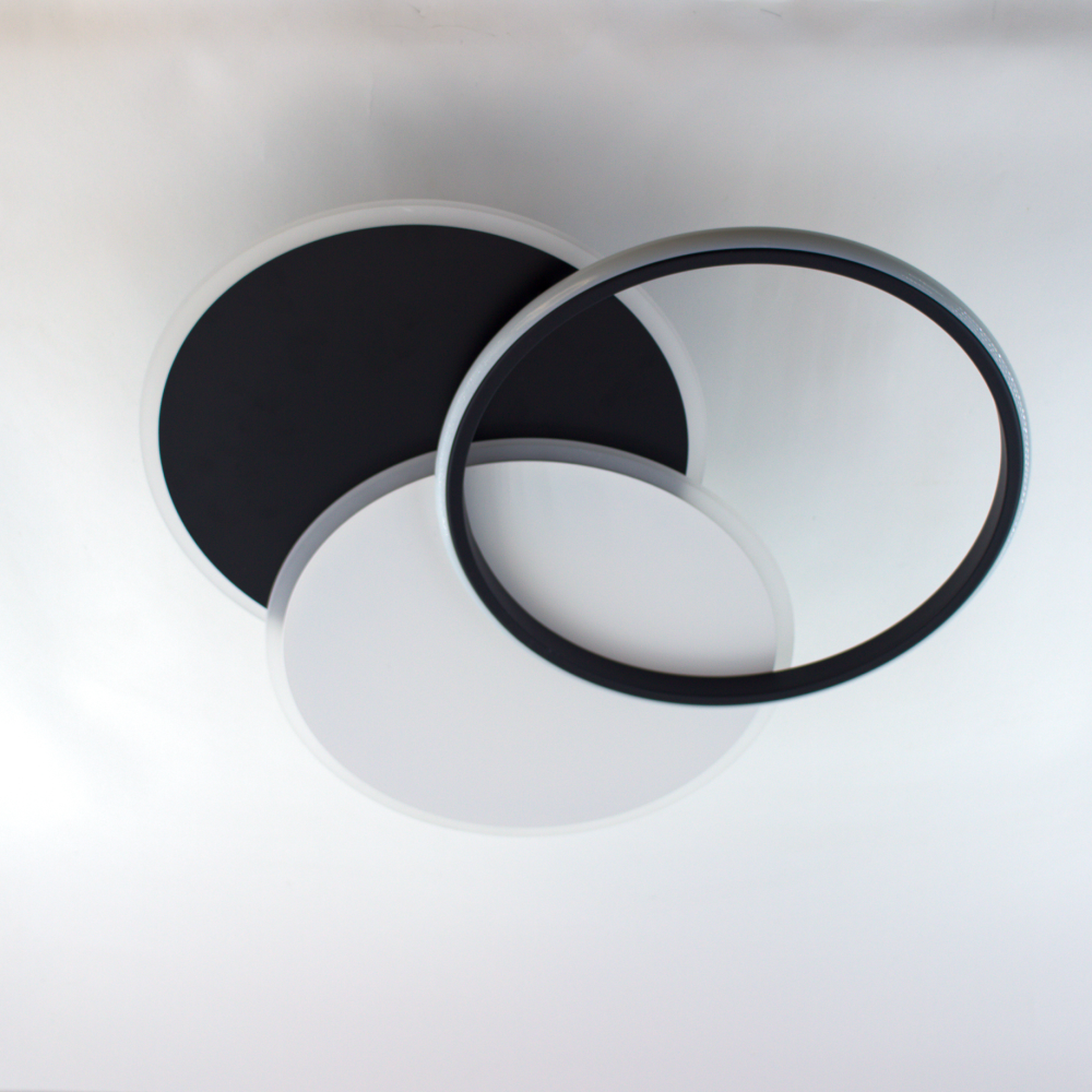 Люстра ESLLSE VEGA TRIPLE 3R с пультом 70 Вт 490х490х60 мм Черно-белый (2608902708) - фото 9