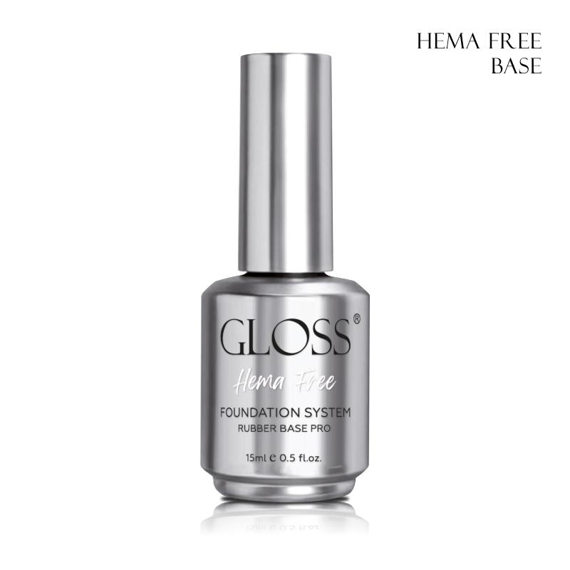 База під гель-лак GLOSS COMPANY HEMA Free гіпоалергенна 15 мл (10347) - фото 2 База під гель-лак GLOSS COMPANY HEMA Free гіпоалергенна 15 мл (10347) - фото 2