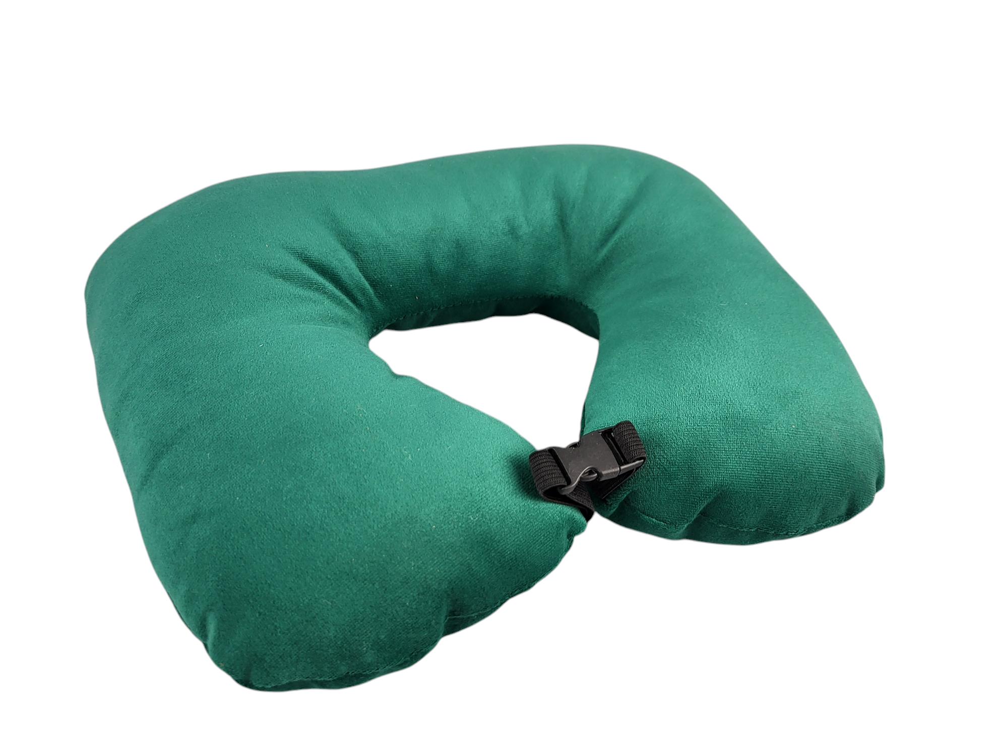 Подушка для путешествий из велюра 25х35 см Изумрудный (1432)