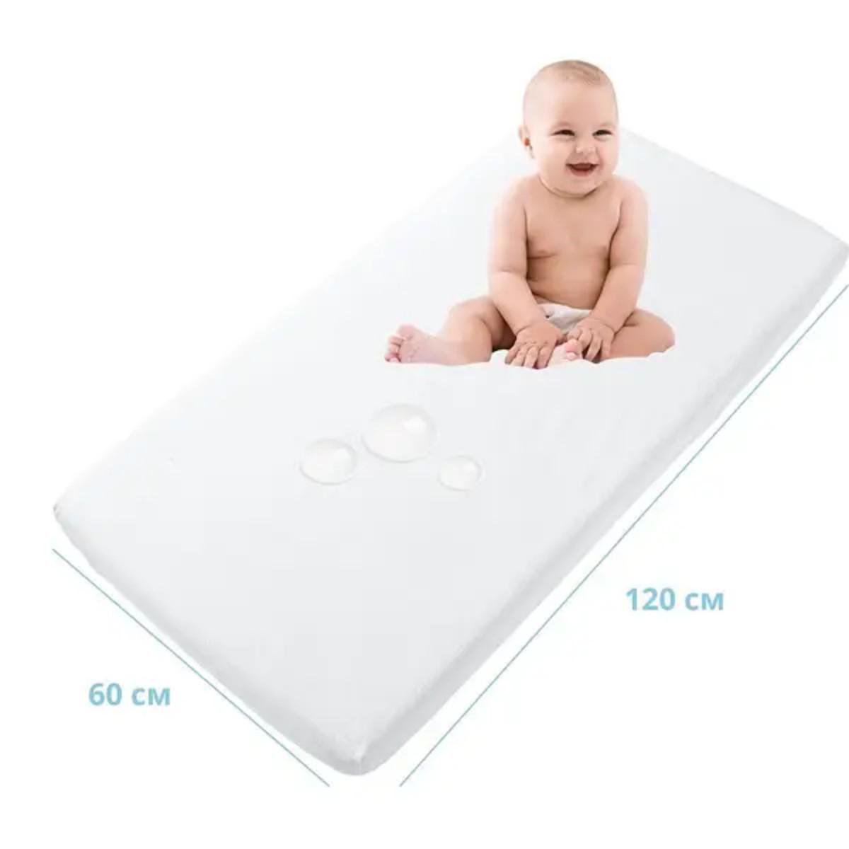 Простирадло на резинці Bimbo Аква-стоп для дитячого ліжечка 120х60 см - фото 8 Простирадло на резинці Bimbo Аква-стоп для дитячого ліжечка 120х60 см - фото 8