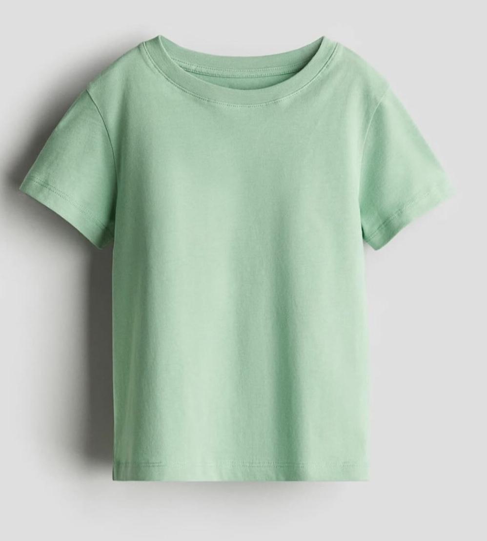 Футболка детская H&M 134-140 см Зеленый (842)