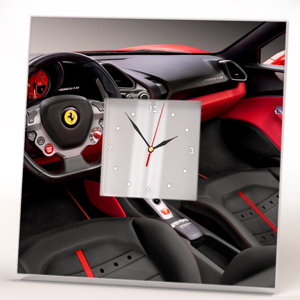 Часы для подарка Ferrari 260x260 мм (C03847) Часы для подарка Ferrari 260x260 мм (C03847)