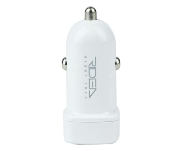 Зарядний пристрій автомобільний Ridea RCC-21312 Grand Lightning USB 2,4A 1 м White